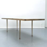 Image 3 of Mosaic Table with Brass Surround, Switzerland 1950s