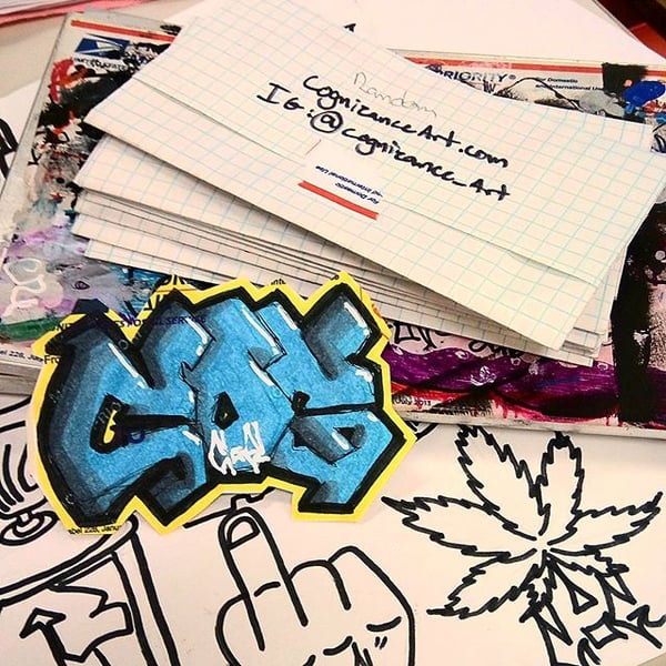 Image of "COG" Graffiti Slaps (Random) Pack of 12