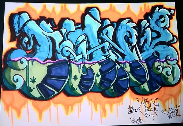 Image of COG "DANK" Graffiti Piece
