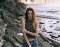 Image 2 of Puka necklace with black spinels