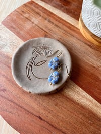 Image 3 of Blue Buddha Earrings