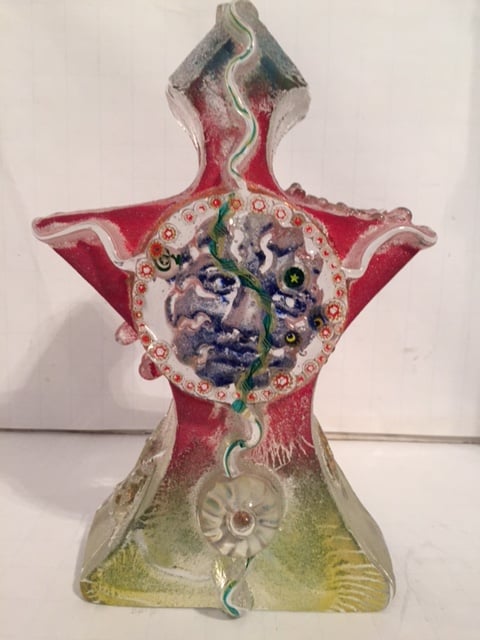 Image of Susan Gott Signed Beautiful Glass Art "Arch Type I" One Of A Kind Sculpture