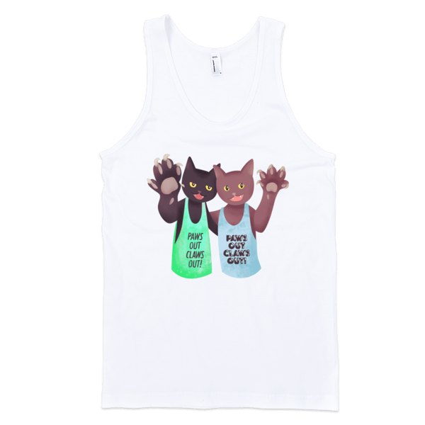 Image of Paws Out Claws Out! - Unisex Tank Top