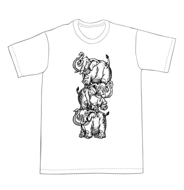 Elephant Tower T-shirt (A2) **FREE SHIPPING**
