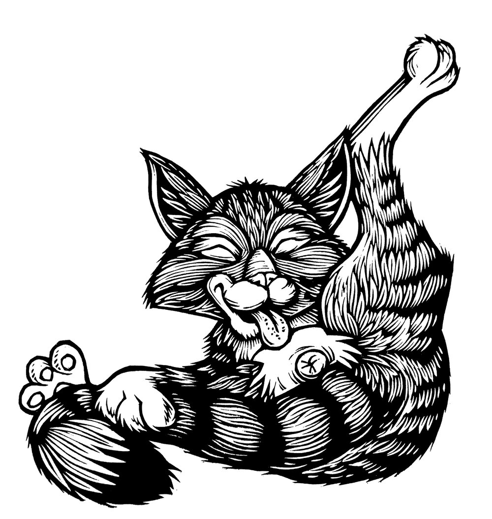 Buttlicker Cat T-shirt (A3)**FREE SHIPPING**