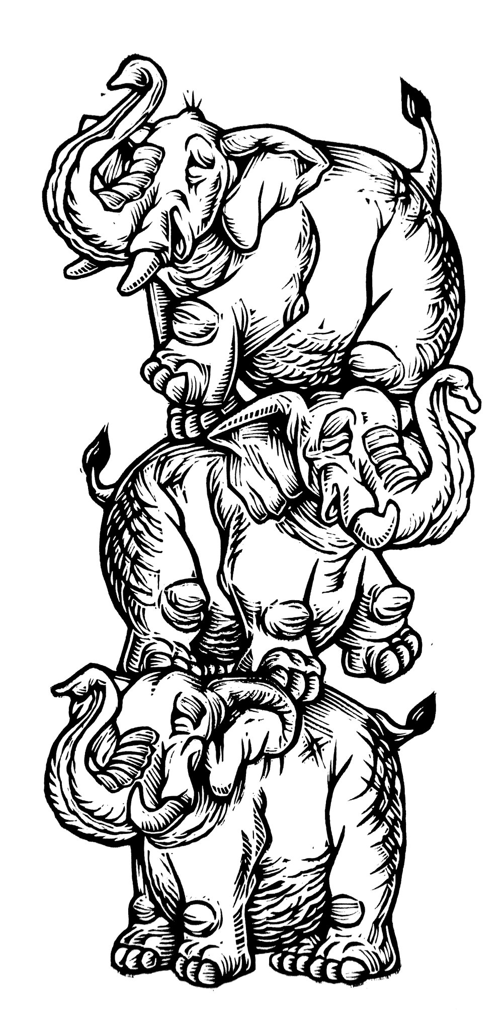 Elephant Tower T-shirt (A2) **FREE SHIPPING**
