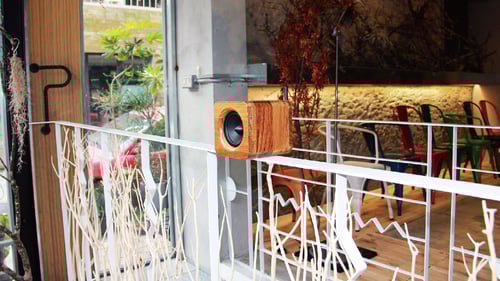 Image of Min622 portable bluetooth speaker-teak