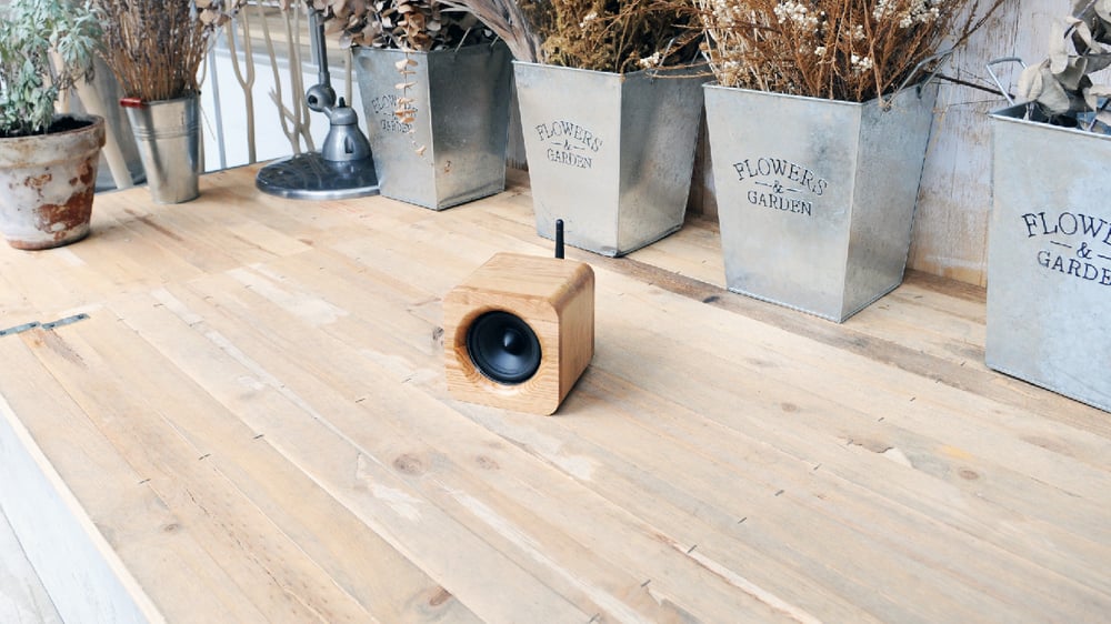 Image of Min622 portable bluetooth speaker-oak