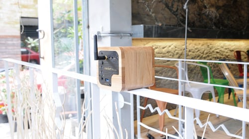 Image of Min622 portable bluetooth speaker-oak