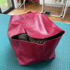 Deep Red Leather Project Bag