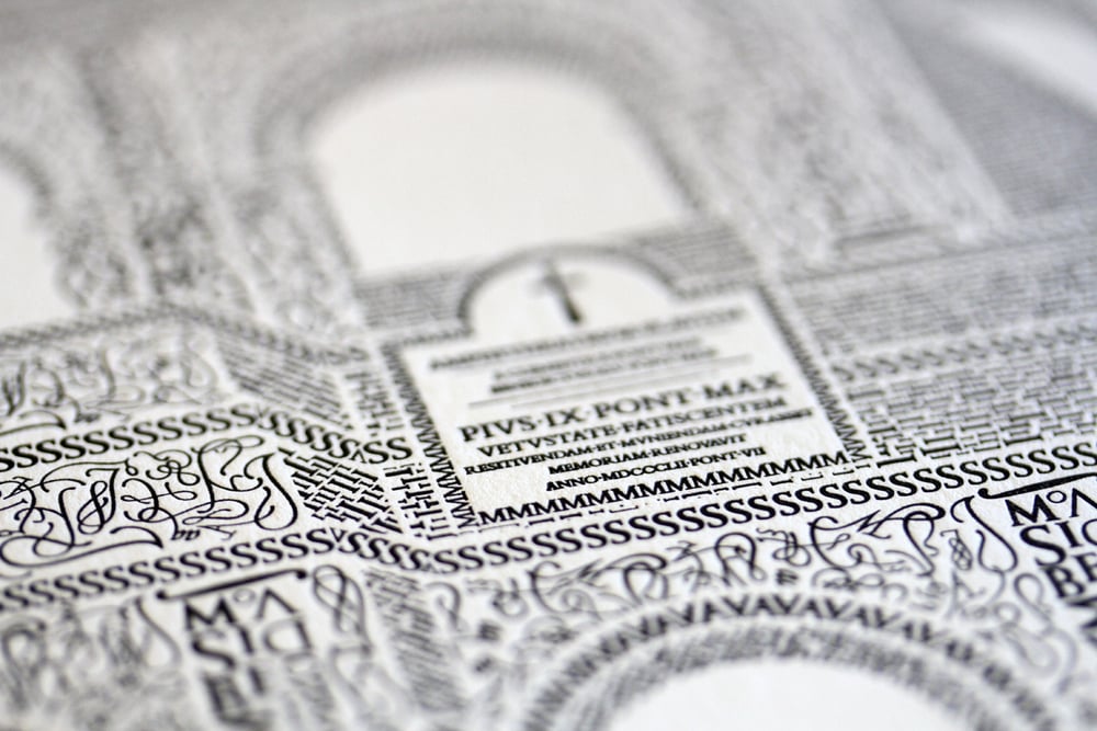 Image of Rome Colosseo in Type – Pearl