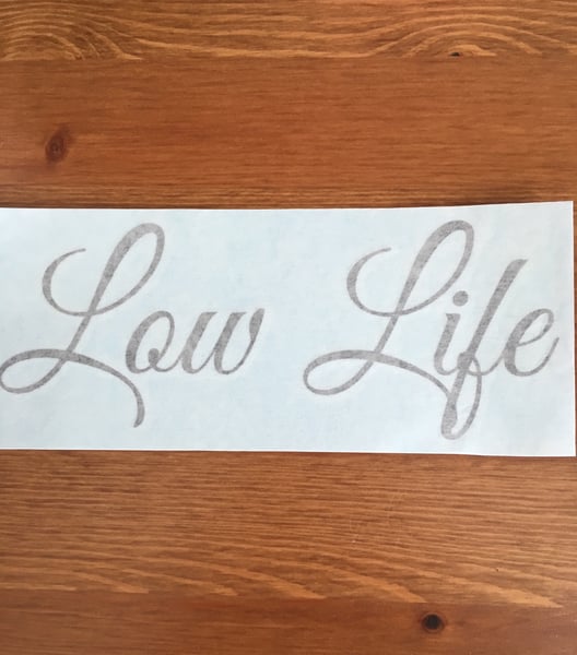 Image of Low Life Vinyl (Large) 24 Colours Available!