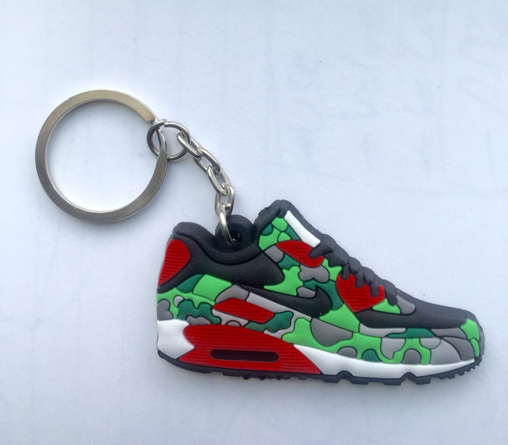Aja Shabby pile Minisneakers — Flat Silicon Air Max 90 Sneaker Keychain