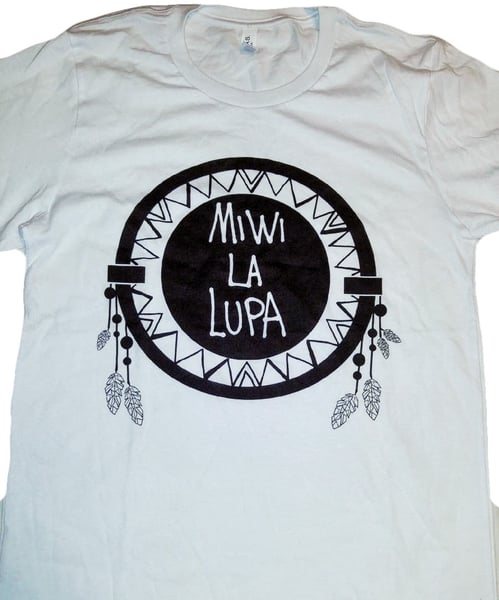 Image of MiWi La Lupa Logo White Tshirt 