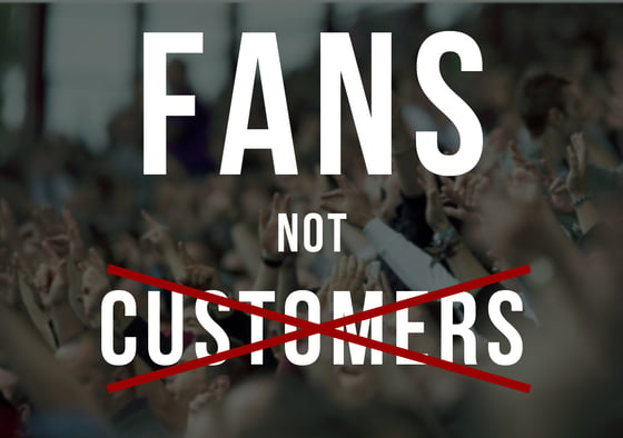 Image of Fans not Customers Stickers