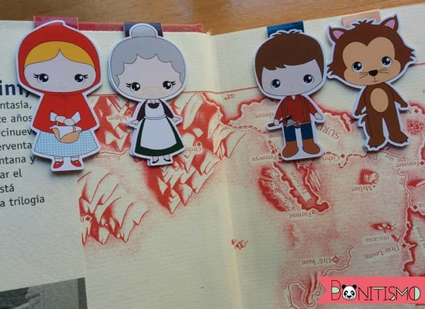 Image of Magnetic Bookmarks - Little Red Riding Hood