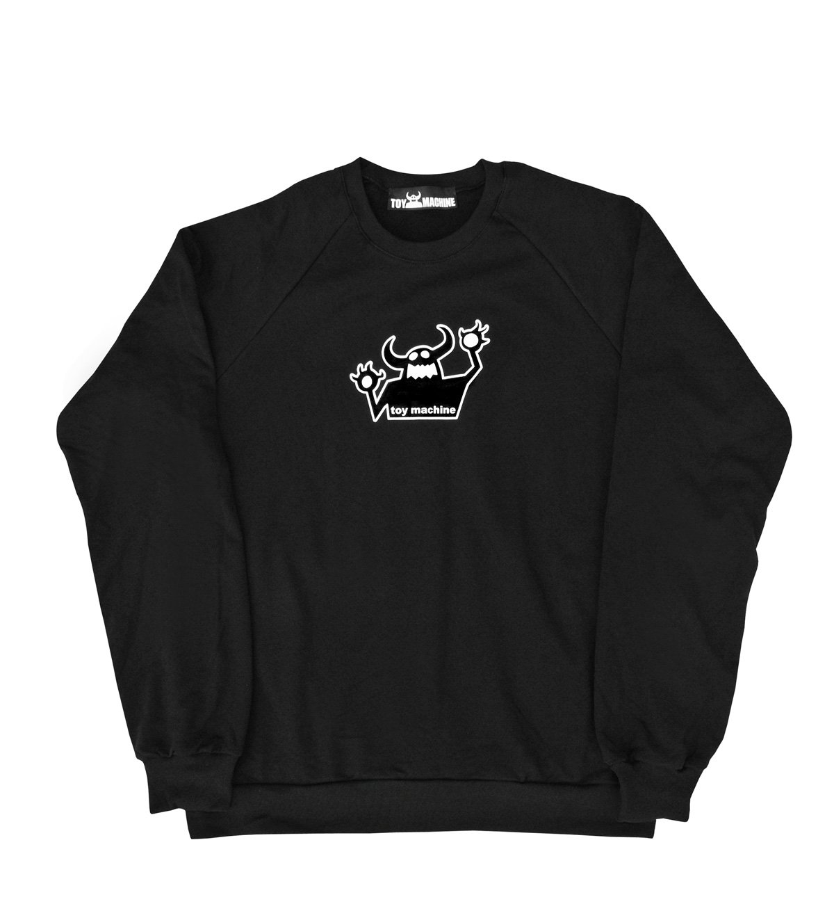 black raglan sweatshirt