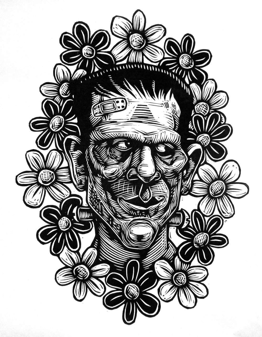 FrankenFlowers T-shirt (A2)**FREE SHIPPING**