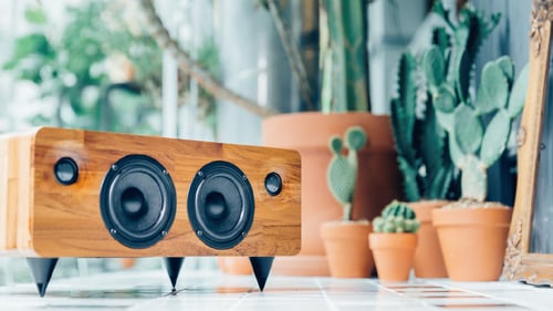 Image of MIN7 : The Multi-function Handmade Wooden Speaker-teak