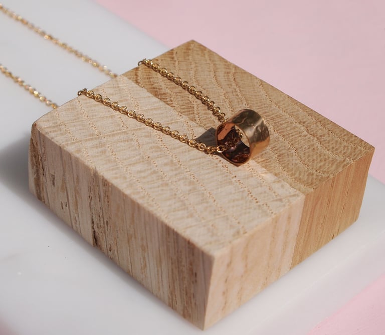 gold ring necklace