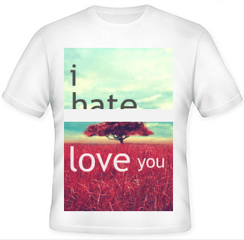 Image of Mamiboys I hate Love You Tees for only Rs 499