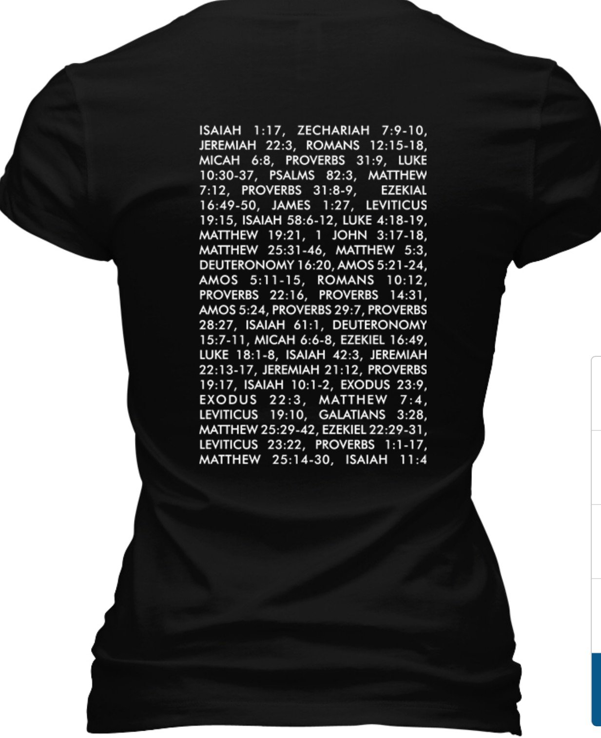 Image of JUSTICE AIN'T POLITICAL IT'S BIBLICAL WOMEN'S VNECK TSHIRT PLEASE ALLOW UP TO 14-16 BUSINESS DAYS TO