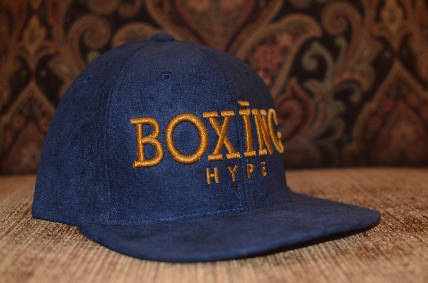 Image of NAVY suede Collection Snapbacks (2 Styles)