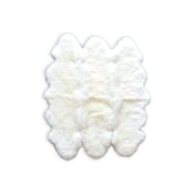 Image of 676685001801 Natural -New Zealand Sheepskin Six OffWhite