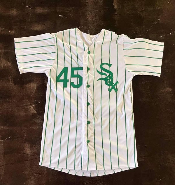 Image of St. Patrick’s Day Jordan White Sox’s custom 