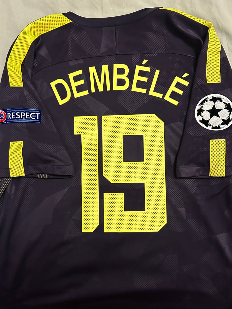 Image of Tottenham Hotspur “DEMBELE 19” 2017/18 Third Shirt + patches (XL)