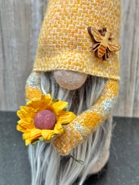 Image 1 of Harris Tweed Wee Sunflower Gnome