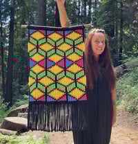 Image 2 of The Beauty - Pixel Macrame Wall Hanging