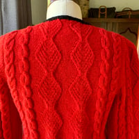 Image 11 of Polo Ralph Lauren Red Cardigan Sweater Small