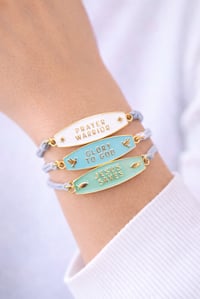 Image 1 of Inspirational Connector Bracelets, Free Devotion Card Included. 