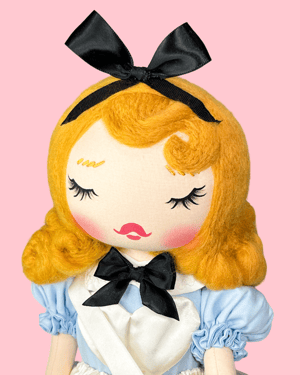 Image of CLASSIC ALICE INSPIRED MEDIUM ART DOLL 