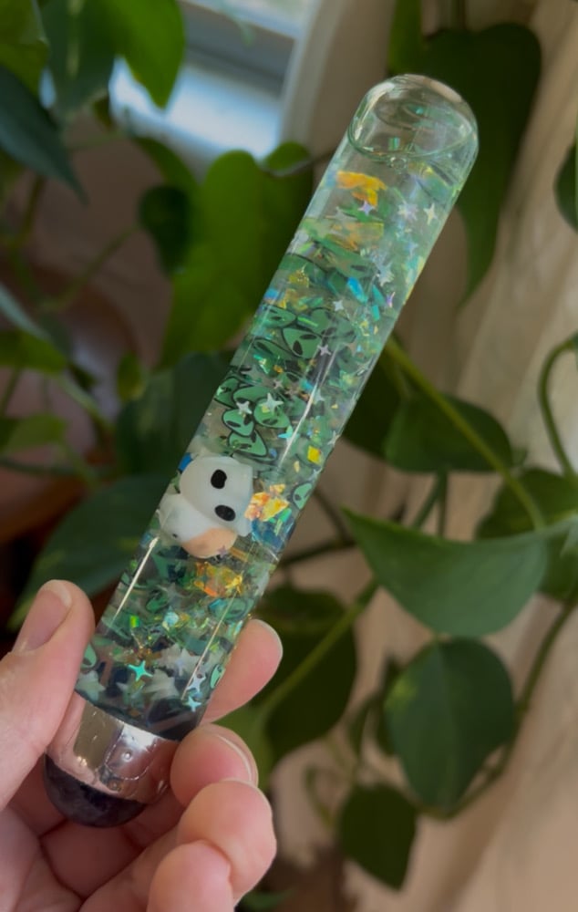 Image of Amethyst topped Alien Vial
