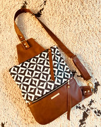 Image 1 of  B&W geometric print sling