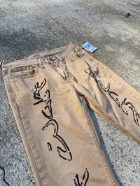 Image 4 of Airbrushed Khaki Levi’s