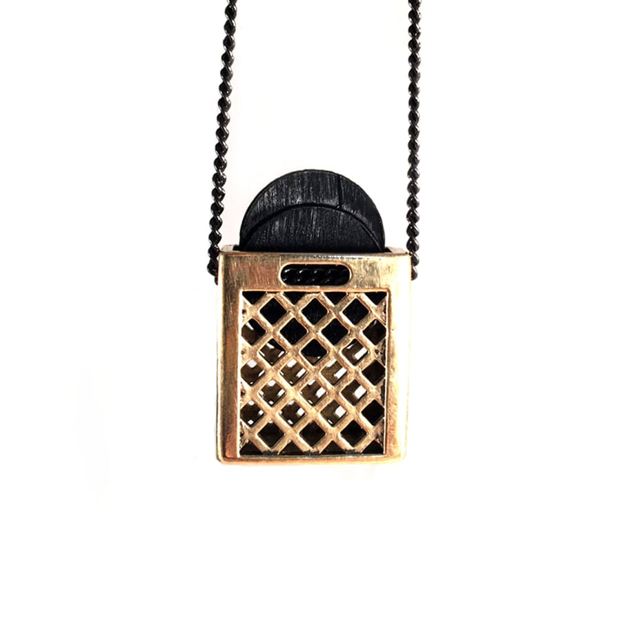Image of Gold Crate Pendant