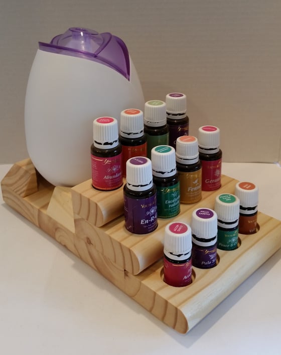 Image of Starter Stair Display -for Young Living & doTerra Essential Oils and Diffuser