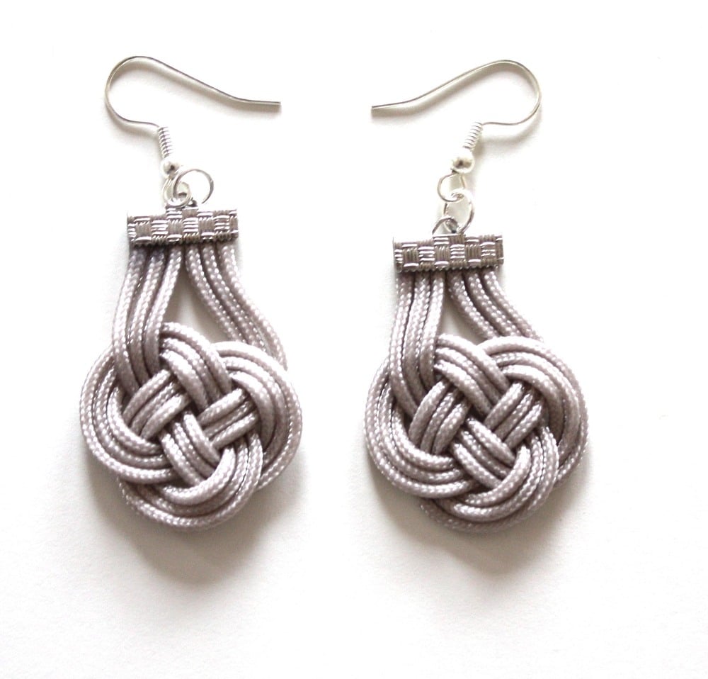 Image of Fabric Knotted Earrings