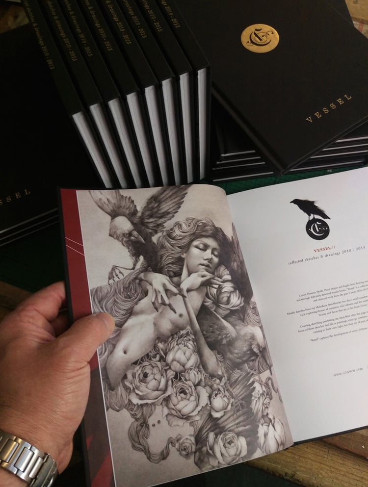 Image of "VESSEL" - LTD EDITION BOOK OF DRAWINGS AND SKETCHES