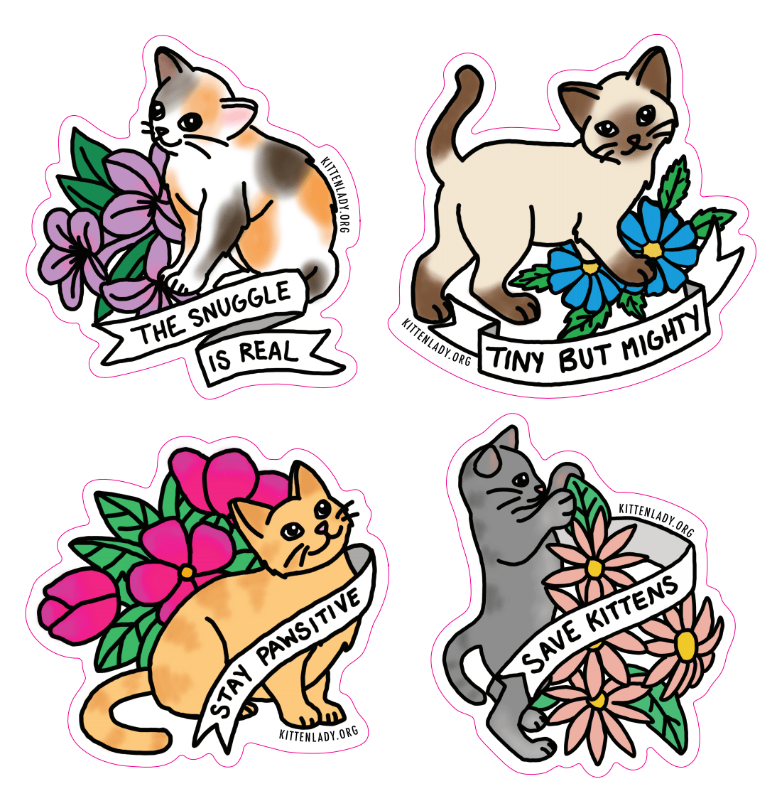 Image of Save Kittens Sticker Set
