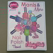 Image of Glisten & Glow - Manis & More Nail Polish Themed Coloring Book 