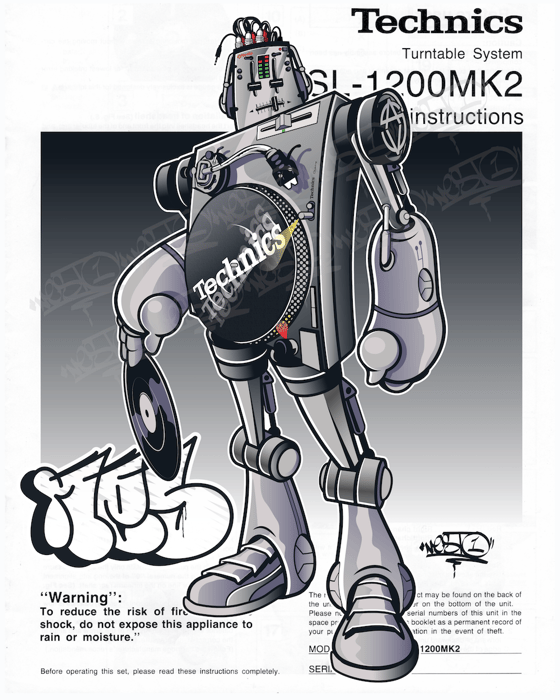 Image of Robo-Technics 1200 Poster 12.25"x17.25"