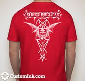 Image of Bikers For Satan T-Shirt White Logo