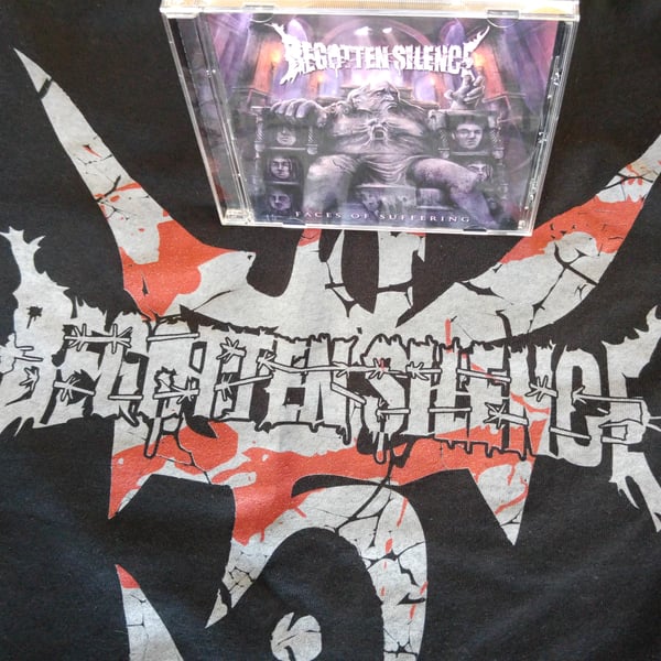 Image of Faces of Suffering CD + Blood Stained T-Shirt BUNDLE