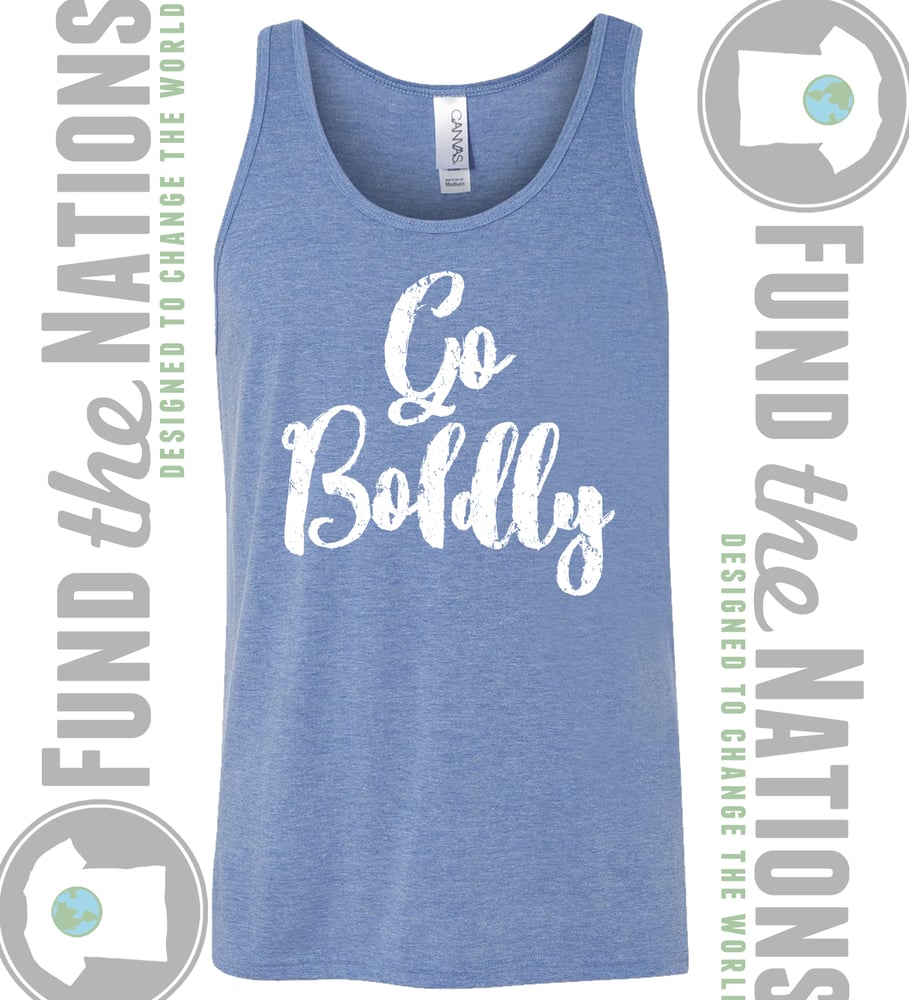 Image of Go Boldly Tanks - Blue