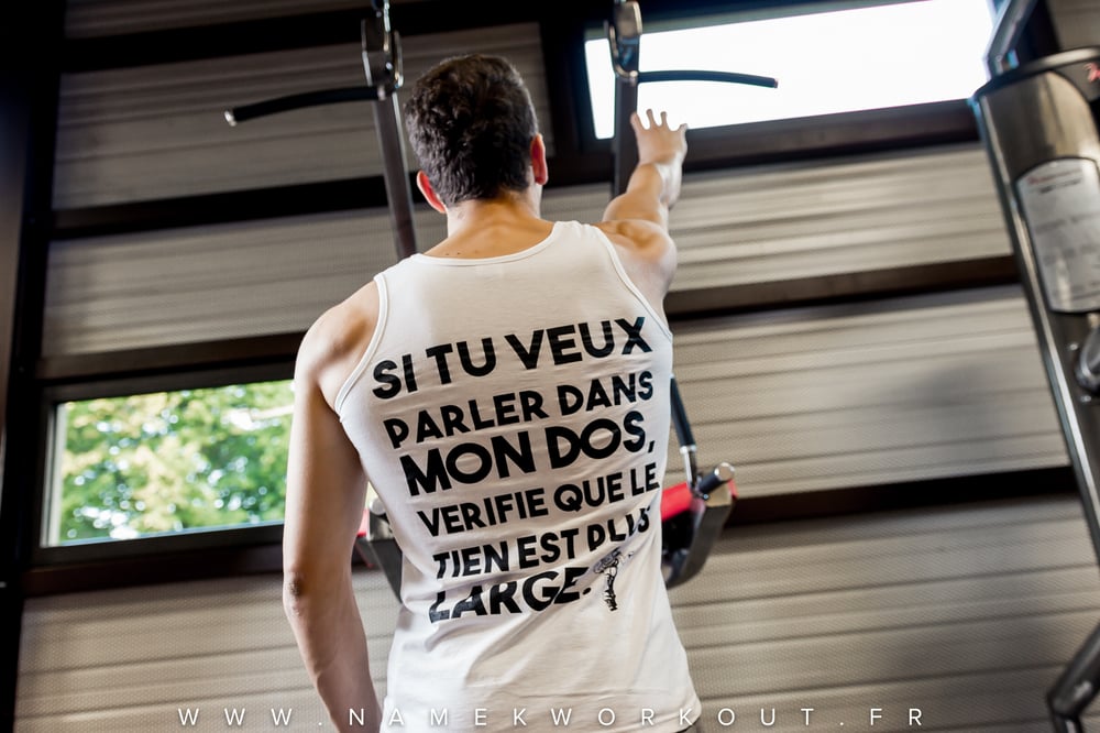 Image of DÉBARDEUR "TU VEUX PARLER DANS MON DOS"