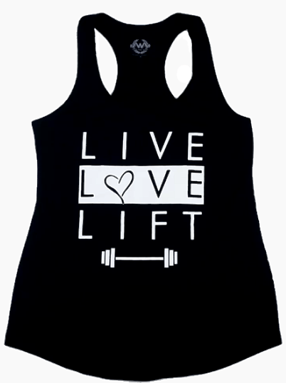 Image of Women's LIVE LOVE LIFT Racerback Tank 